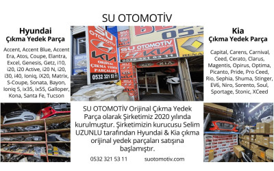 Su Otomotiv Hyundai Kia Çıkma Motor